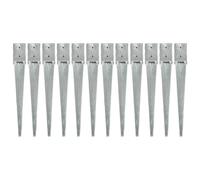 vidaXL Piquets au sol - 12 pcs - 10x10x76 cm