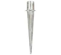 vidaXL Piquets de terre 6 pcs argenté 12×91 cm Acier galvanisé