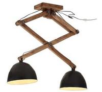 vidaXL Plafonnier 25 W noir 29x18x85 cm E27, lampe, lumière, lumière de couloir, lustre, lumière de chambre, plafonnier de 371930