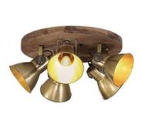 vidaXL Plafondlamp 25 W E27 50x50x25 cm antiek messingkleurig371830 Marron G