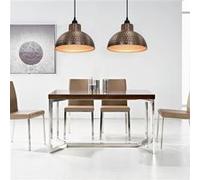 vidaXL Plafondlampen halve bolvorm koperkleurig 2 st242556 Brun G