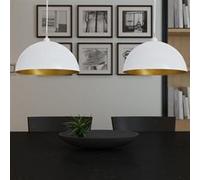 Vidaxl Plafonnier 2 Pcs Hauteur Réglable Semi-Sphérique Blanc