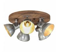 Vidaxl Plafonnier 25 W Argent Vintage 50x50x25 Cm E27