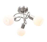 vidaXL Plafonnier 3 ampoules - Blanc