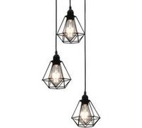 vidaXL Plafonnier 3 Ampoules Lampe Suspendue Luminaire Eclairage Intérieur Salon Hall d'Entrée Chambre Salle à Manger Maison 281634