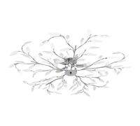 Vidaxl Plafonnier À Bras Feuille En Cristal Acrylique 5 Ampoules E14 Blanc