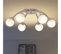 vidaXL Plafonnier avec 6 ampoules LED G9