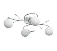 Vidaxl Plafonnier Avec Abat-Jour Ronds En Verre Pour 4 Led G9