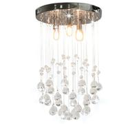vidaXL Plafonnier Sphère à perles de cristal – 3 ampoules, suspension pour salon et chambre