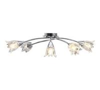 vidaXL Plafonnier Tulipe 5x E14 - Chrome