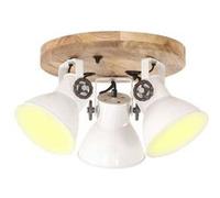 vidaXL Plafonnier Industriel Lampe Suspendue Applique Murale Eclairage Luminaire Salon Salle à Manger Bureau Intérieur 25 W 320520 Blanc G