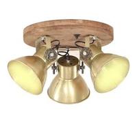 Plafonnier Industriel Lampe Suspendue Applique Murale Eclairage Luminaire Salon Salle de Séjour Salle à Manger 25 W Laiton 42x27 cm E27