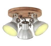 Plafonnier Industriel Lampe Suspendue Applique Murale Eclairage Luminaire Salon Salle de Séjour Salle à Manger 25 W Argenté 42x27 cm E27