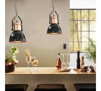 vidaXL Plafonniers 2 pcs Noir