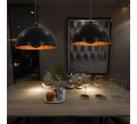 vidaXL Plafonniers Noir/Doré 40 cm