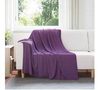 vidaXL Plaid / Couverture violet 200 x 150 cm - Fleece doux et chaud