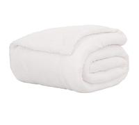VIDAXL Plaid polaire blanc 220 x 240 cm - Couverture douce et légère (480 g)