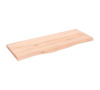 vidaXL Comptoir de Salle de Bain 100x40x(2-4) cm Bois Massif Non traité