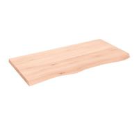 vidaXL Plan de toilette Bois massif non traité 100×50×(2–4) cm avec bord vivant