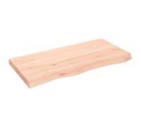 vidaXL Plan de toilette 100x50x(2-6) cm Bois massif non traité