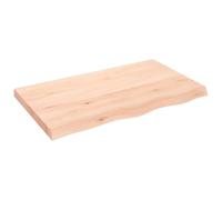 vidaXL Plan de toilette 100x60x(2-6) cm Bois massif non traité