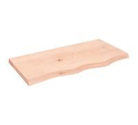 vidaXL Plan de toilette 80x40x(2-4) cm Bois massif non traité