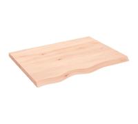 vidaXL Plan de toilette 80x60x(2-4) cm Bois massif non traité