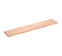 vidaXL Plan de toilette marron clair 160 x 30 x (2-4) cm Bois massif traité
