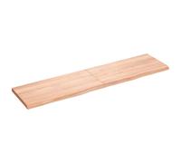 vidaXL Plan de toilette marron clair 160 x 40 x (2-4) cm Bois massif traité