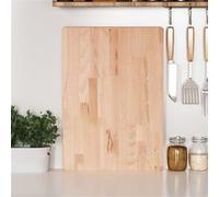 vidaXL Planche à DécouperPlanches à Fromage avec Coins Arrondis, Plateaux à Découper Cuisine Maison Intérieur, Bois Massif de Hêtre Brun G