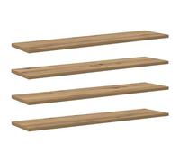 Vidaxl Planche D'étagère À Livres 4 Pcs Marron 100 X 40 X 1.5cm