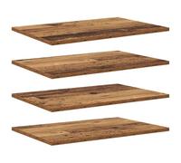 Vidaxl Planche D'étagère À Livres 4 Pcs Marron 100 X 40 X 1.5cm