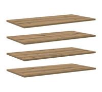 Vidaxl Planche D'étagère À Livres 4 Pcs Marron 100 X 40 X 1.5cm