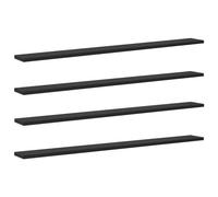 Vidaxl Planche D'étagère À Livres 4 Pcs Noir 100 X 40 X 1.5cm