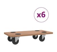 vidaXL Planches à roulettes 6 pcs. Rectangulaire en bois composite