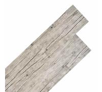 vidaXL Planches de sol 18 pcs Gris 5,26 m² PVC