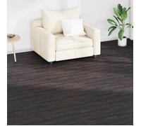 vidaXL Planches de sol 18 pcs Marron foncé 2,51 m² PVC 42046438