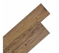 vidaXL Planches de sol autocollantes en PVC marron noyer 30,5 x 61 cm | PVC avec motifs inspirés du bois naturel, placement auto-adhésif facile, s'adapte à différents