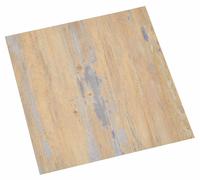 vidaXL : Planches de sol en PVC, marron et gris, 5,11 m², 55 pièces