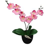vidaXL Plante artificielle Orchidée avec pot 30 cm Décoration d'intérieur Rose