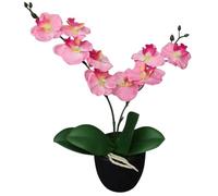 vidaXL Plante Artificielle avec Pot Orchidée Décoration d'Intérieur 30 cm Rose