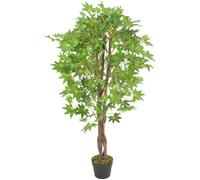 vidaXL Plante artificielle d'érable avec pot Vert 120 cm