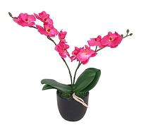 vidaXL Plante artificielle avec pot OrchidÃ©e 30 cm Rouge