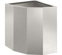vidaXL Plante d'angle Argent 30 x 30 x 35 cm Acier inoxydable