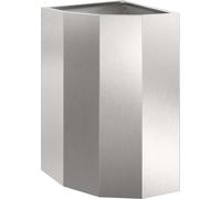 vidaXL Plante d'angle Argent 30 x 30 x 50 cm Acier inoxydable