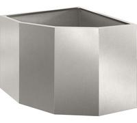 vidaXL Plante d'angle Argent 45 x 45 x 35 cm Acier inoxydable