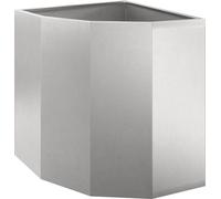 vidaXL Plante d'angle Argent 45 x 45 x 50 cm Acier inoxydable
