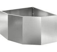vidaXL Plante d'angle Argent 60 x 60 x 35 cm Acier galvanisé