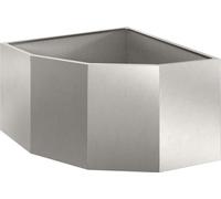 vidaXL Plante d'angle Argent 60 x 60 x 35 cm Acier inoxydable