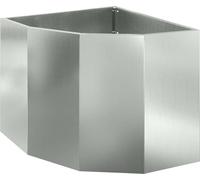 vidaXL Plante d'angle Argent 60 x 60 x 50 cm Acier galvanisé